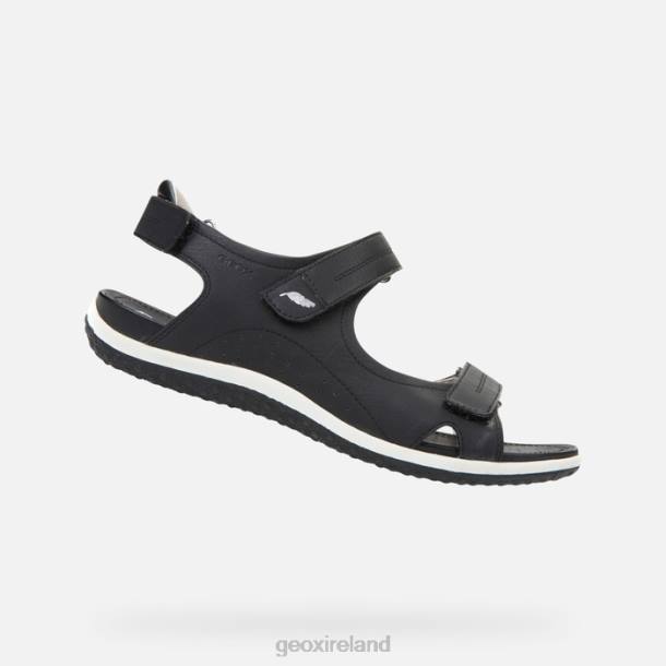 Geox 0ZTB57 Black Sandal Vega Woman