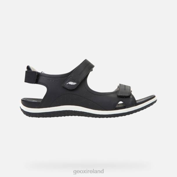 Geox 0ZTB57 Black Sandal Vega Woman