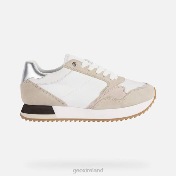 Geox 0ZTB250 White/Lt Taupe Doralea Woman