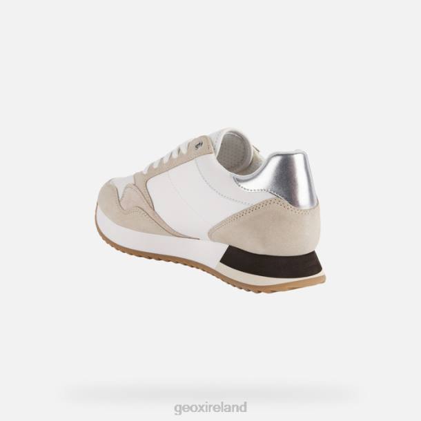 Geox 0ZTB250 White/Lt Taupe Doralea Woman