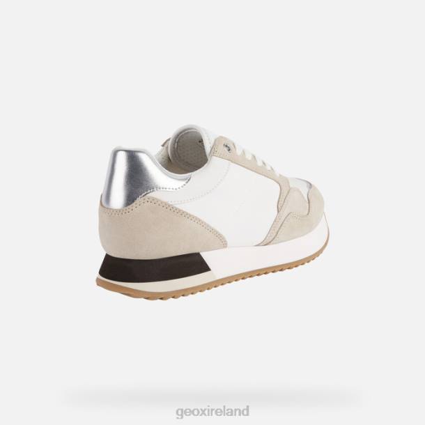Geox 0ZTB250 White/Lt Taupe Doralea Woman
