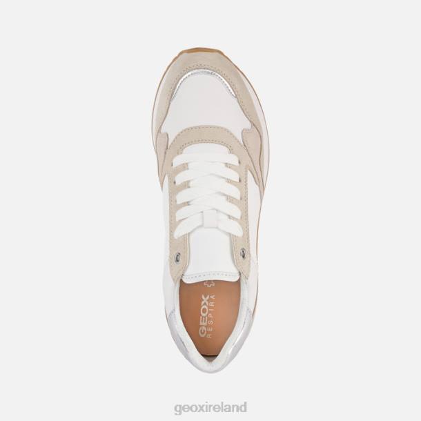 Geox 0ZTB250 White/Lt Taupe Doralea Woman