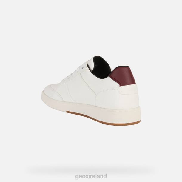 Geox 0ZTB253 White/Dark Burgundy Meleda Woman