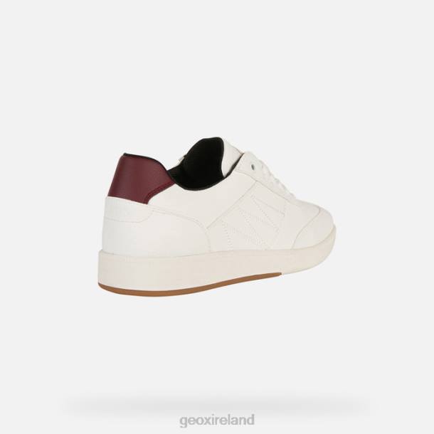 Geox 0ZTB253 White/Dark Burgundy Meleda Woman