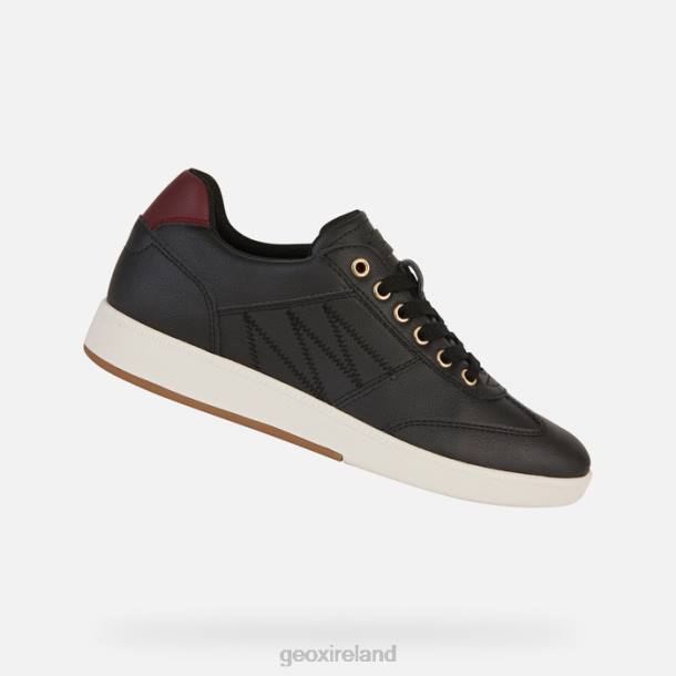 Geox 0ZTB254 Black/Dk Burgundy Meleda Woman