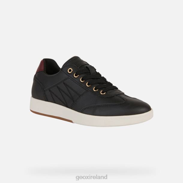 Geox 0ZTB254 Black/Dk Burgundy Meleda Woman