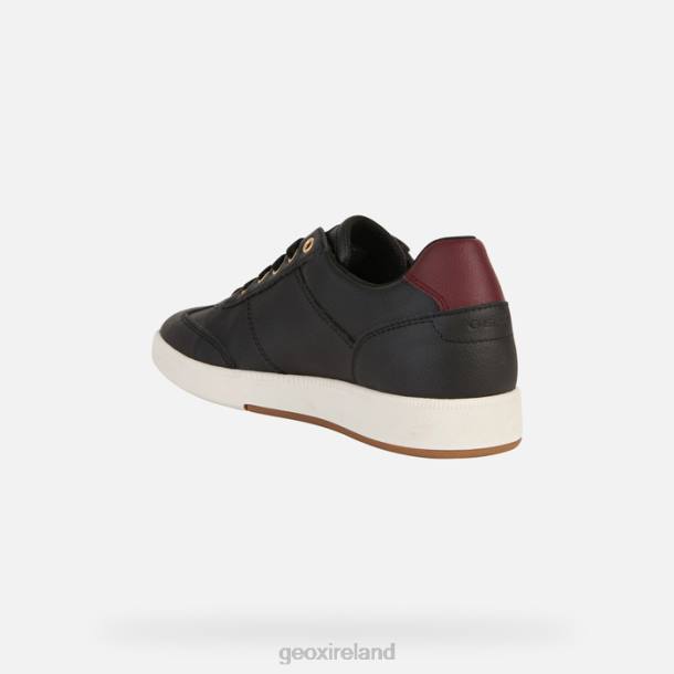 Geox 0ZTB254 Black/Dk Burgundy Meleda Woman