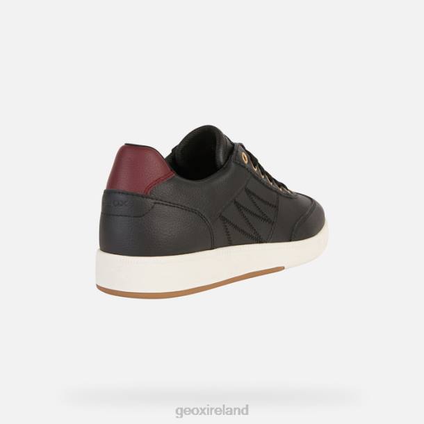 Geox 0ZTB254 Black/Dk Burgundy Meleda Woman
