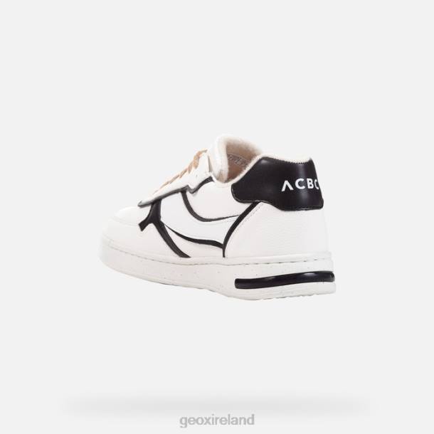 Geox 0ZTB296 White/Black Jaysen Woman
