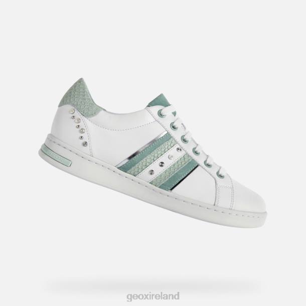Geox 0ZTB318 White/Lt Green Jaysen Woman