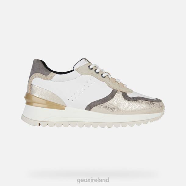 Geox 0ZTB332 White/Lt Taupe Desya Woman