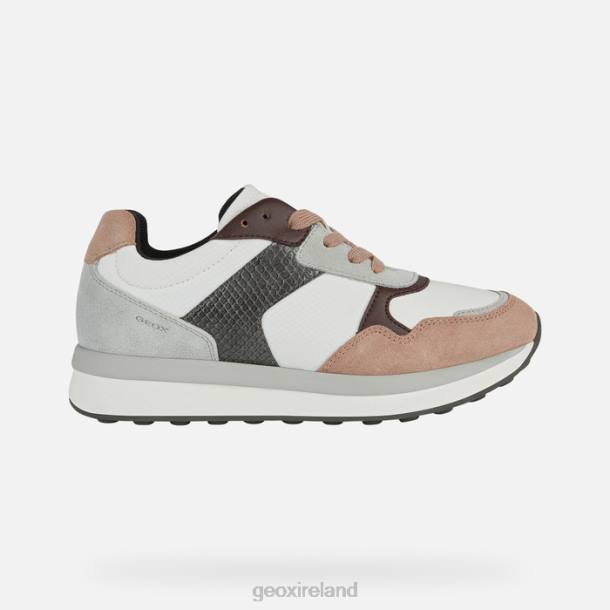 Geox 0ZTB378 White/Dark Pink Runntix Woman