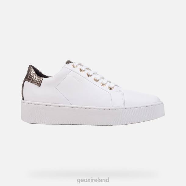 Geox 0ZTB394 White/Light Gold Skyely Woman
