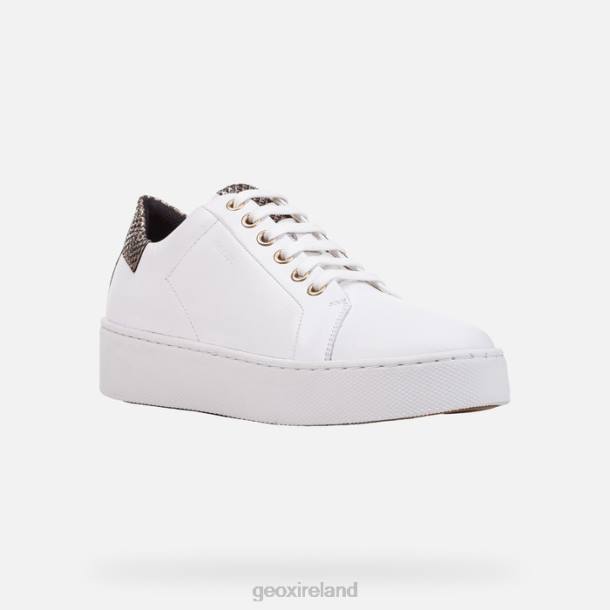 Geox 0ZTB394 White/Light Gold Skyely Woman