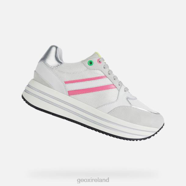 Geox 0ZTB398 White/Fluo Fuchsia Kency Woman
