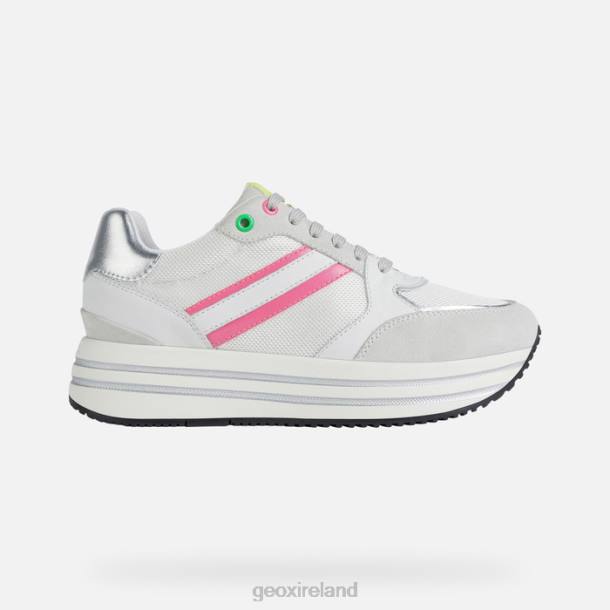 Geox 0ZTB398 White/Fluo Fuchsia Kency Woman