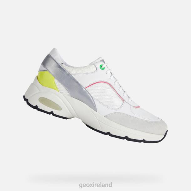 Geox 0ZTB413 White/Fluo Fuchsia Alhour Woman