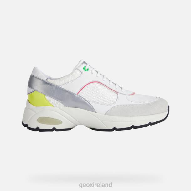 Geox 0ZTB413 White/Fluo Fuchsia Alhour Woman