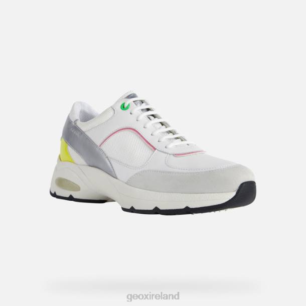 Geox 0ZTB413 White/Fluo Fuchsia Alhour Woman