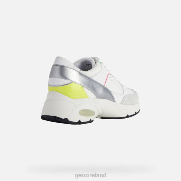 Geox 0ZTB413 White/Fluo Fuchsia Alhour Woman