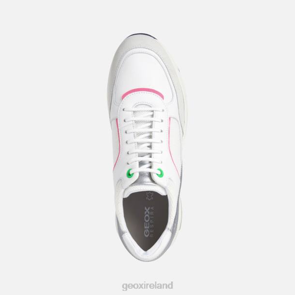 Geox 0ZTB413 White/Fluo Fuchsia Alhour Woman