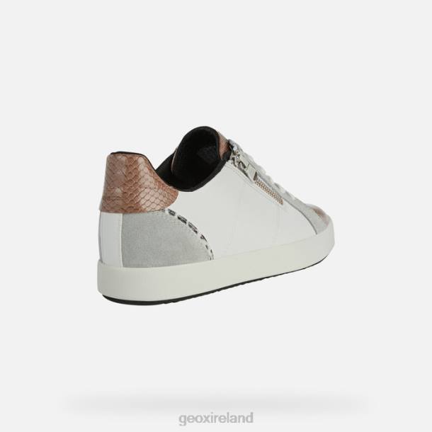 Geox 0ZTB451 White/Light Grey Blomiee Woman