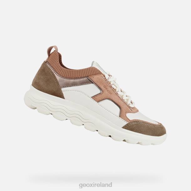 Geox 0ZTB459 Off White/Dark Rose Spherica Woman