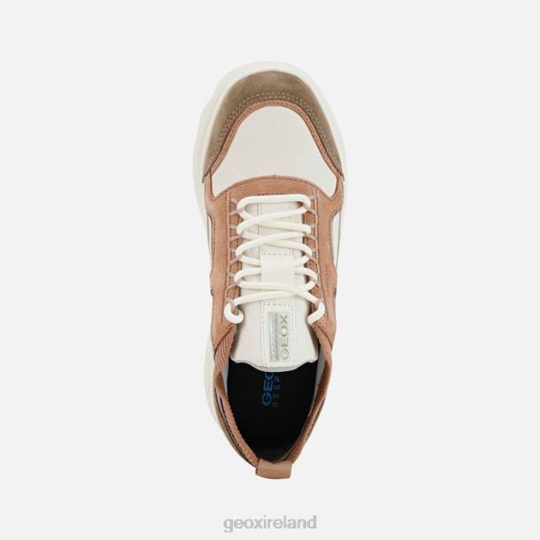 Geox 0ZTB459 Off White/Dark Rose Spherica Woman