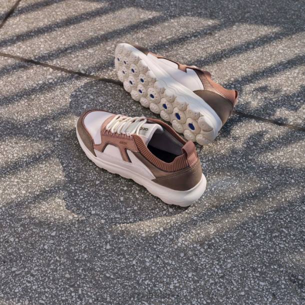 Geox 0ZTB459 Off White/Dark Rose Spherica Woman